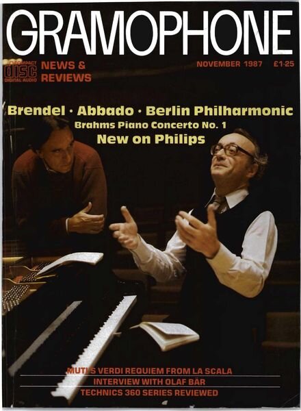 Gramophone – November 1987 Cover