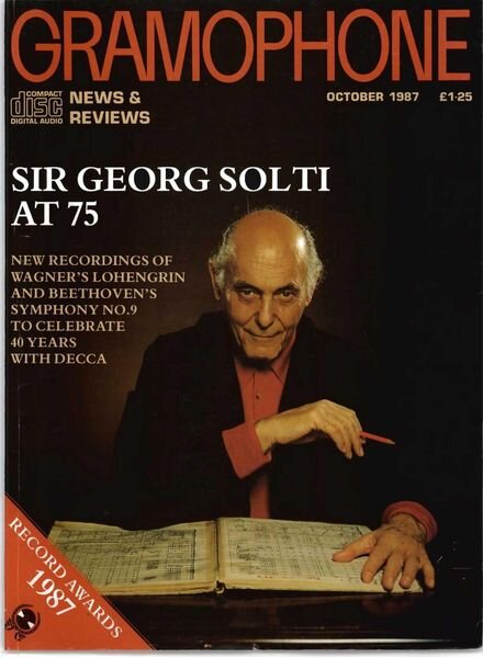 Gramophone – October 1987 Cover