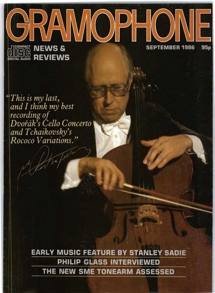 Gramophone – September 1986 Cover