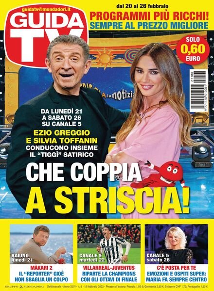 GuidaTV – 15 febbraio 2022 Cover