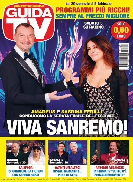 GuidaTV – 25 gennaio 2022 Cover