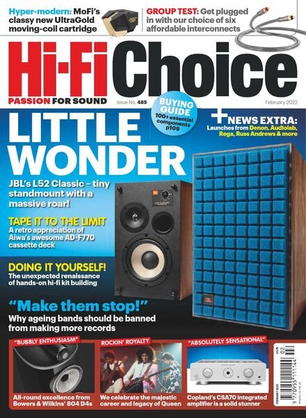 Hi-Fi Choice – Issue 485 – February 2022 Cover