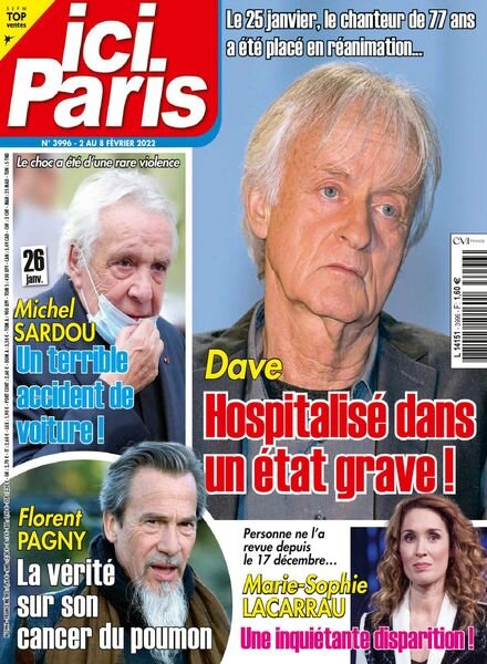 Ici Paris – 02 fevrier 2022 Cover