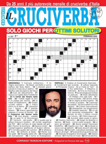 Il Cruciverba – febbraio 2022 Cover