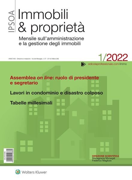 Immobili & proprieta – Gennaio 2022 Cover
