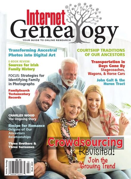 Internet Genealogy – March 2022 Cover