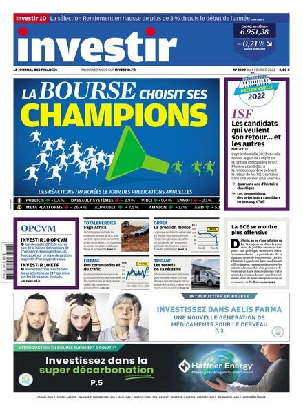 Investir – 5 Fevrier 2022 Cover