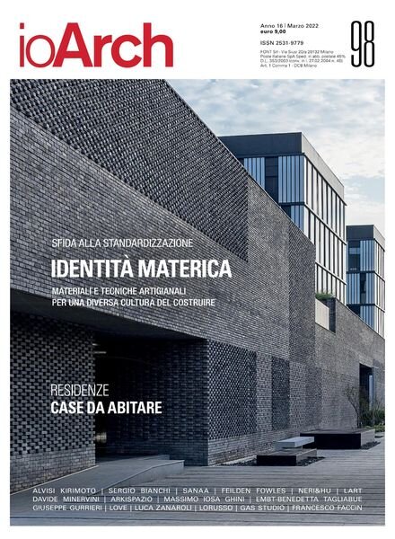 IoArch Magazine – Febbraio-Marzo 2022 Cover