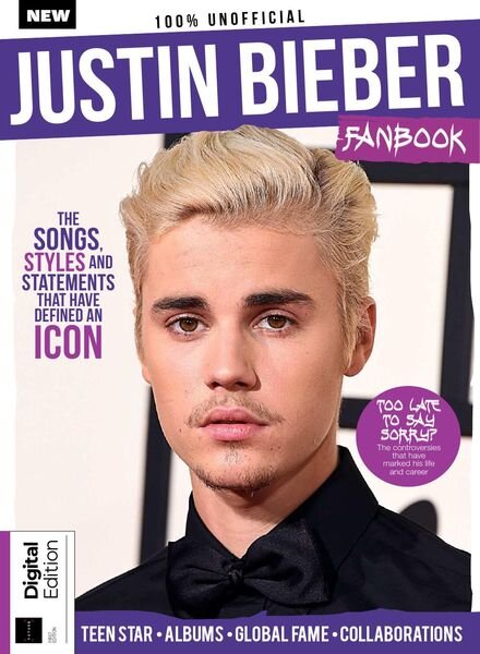 Justin Bieber Fanbook – 1st Edition 2021 Cover