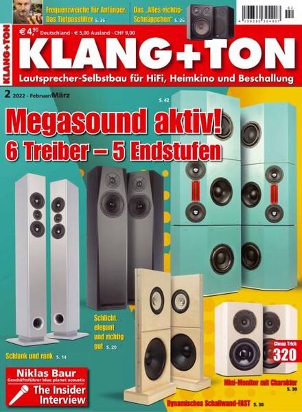 KLANG+TON – Januar 2022 Cover