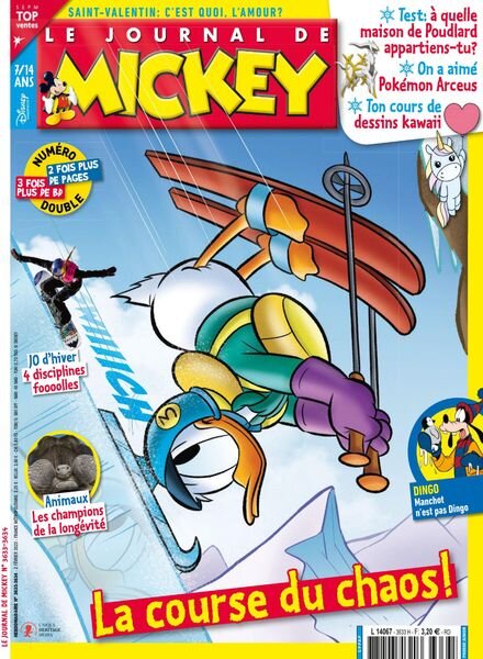 Le Journal de Mickey – 2 Fevrier 2022 Cover