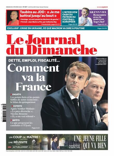 Le Journal du Dimanche – 06 fevrier 2022 Cover