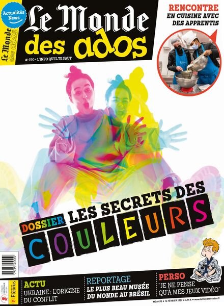 Le Monde des Ados – 16 Fevrier 2022 Cover
