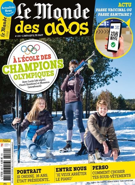 Le Monde des Ados – 2 Fevrier 2022 Cover