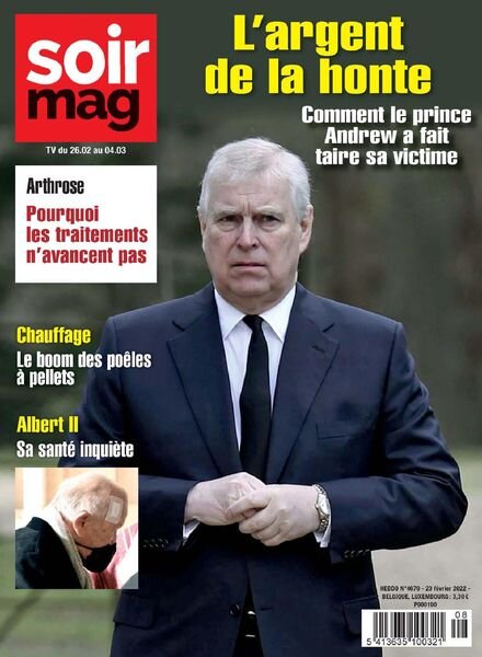 Le Soir Magazine – 25 fevrier 2022 Cover