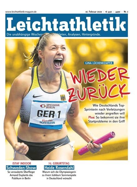 Leichtathletik – 15 Februar 2022 Cover