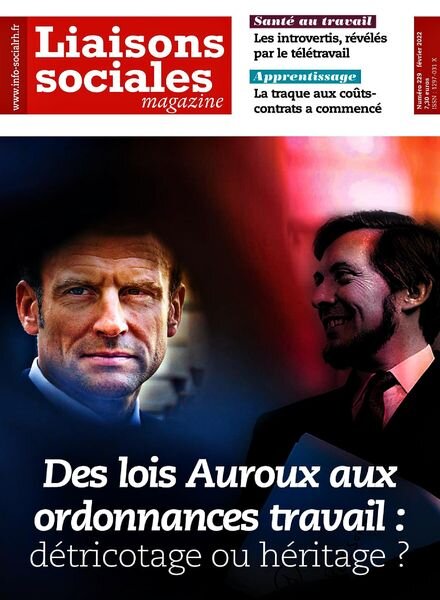 Liaisons Sociales Magazine – Fevrier 2022 Cover