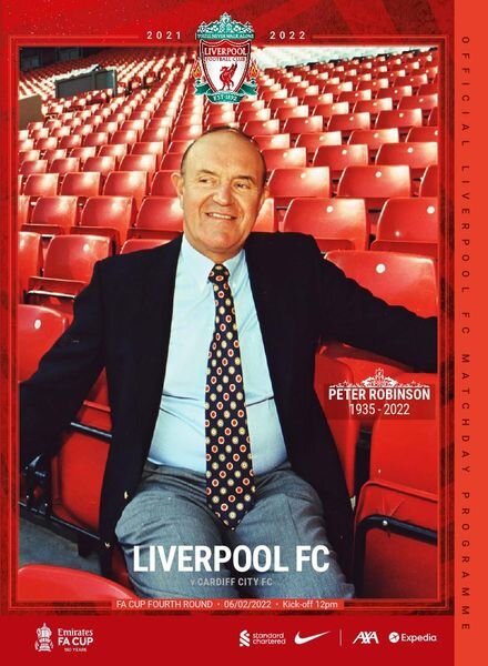 Liverpool FC Programmes – vs Cardiff City FAC – 6 February 2022 Cover