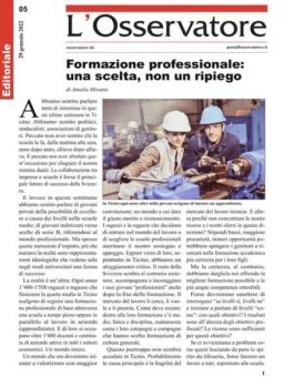 L’Osservatore – 29 gennaio 2022