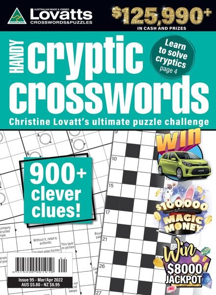 Lovatts Handy Cryptic – March 2022 Cover