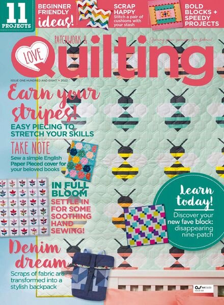 Love Patchwork & Quilting – April 2022 Cover