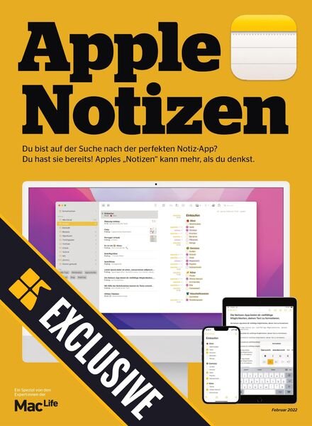 Mac Life Readly Exclusive Germany – Februar 2022 Cover