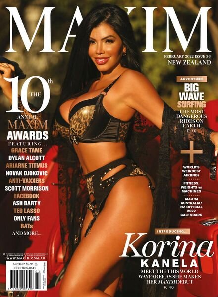 MAXIM New Zealand – February 2022 Cover