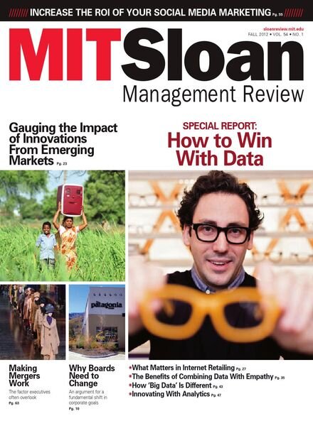 MIT Sloan Management Review – Fall 2012 Cover
