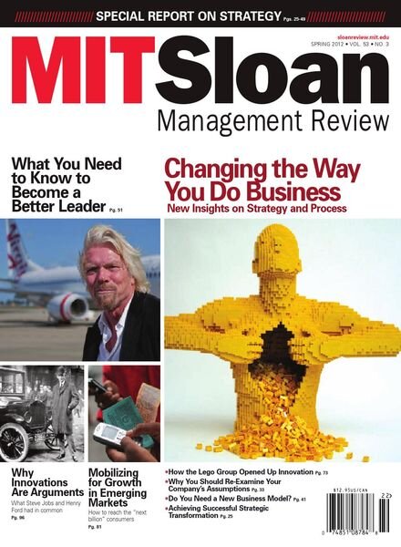 MIT Sloan Management Review – Spring 2012 Cover