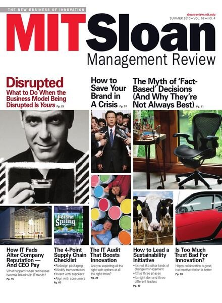 MIT Sloan Management Review – Summer 2010 Cover