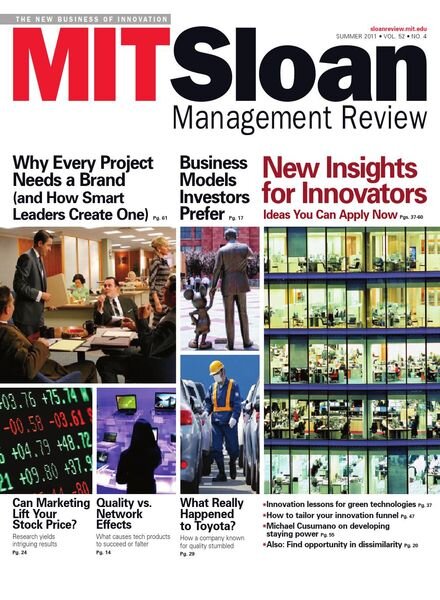 MIT Sloan Management Review – Summer 2011 Cover