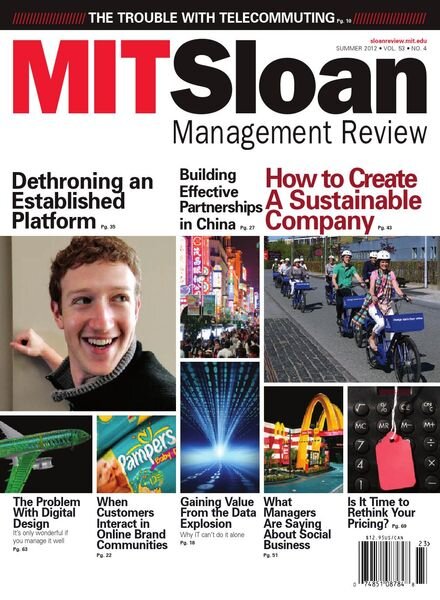 MIT Sloan Management Review – Summer 2012 Cover