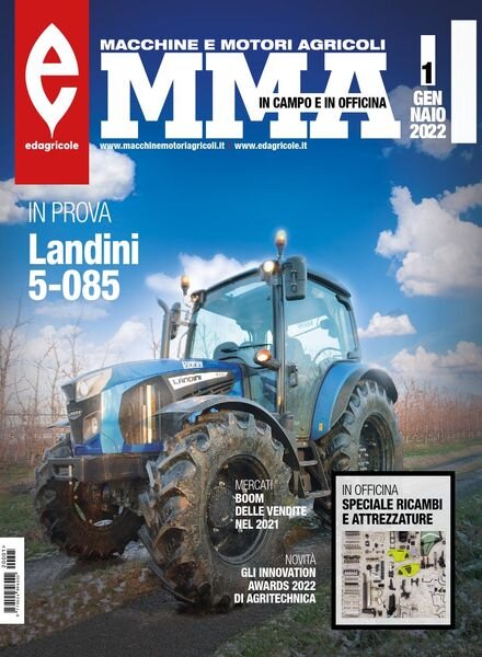 MMA Macchine e Motori Agricoli – Gennaio 2022 Cover