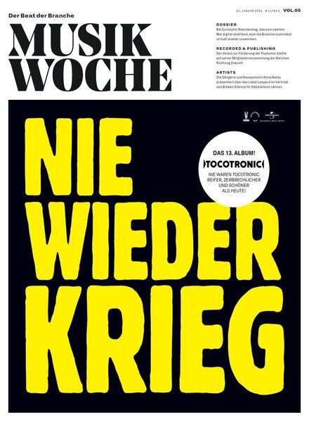 MusikWoche – 31 Januar 2022 Cover
