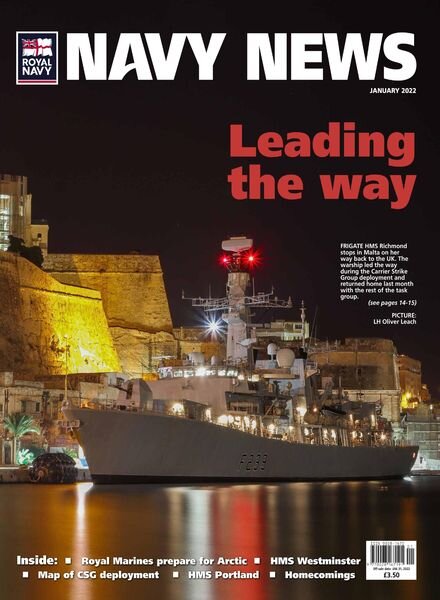 Navy News – January 2022 Cover