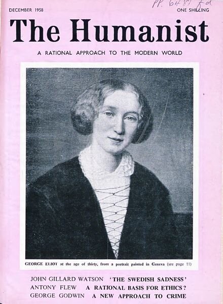 New Humanist – The Humanist, December 1958 Cover