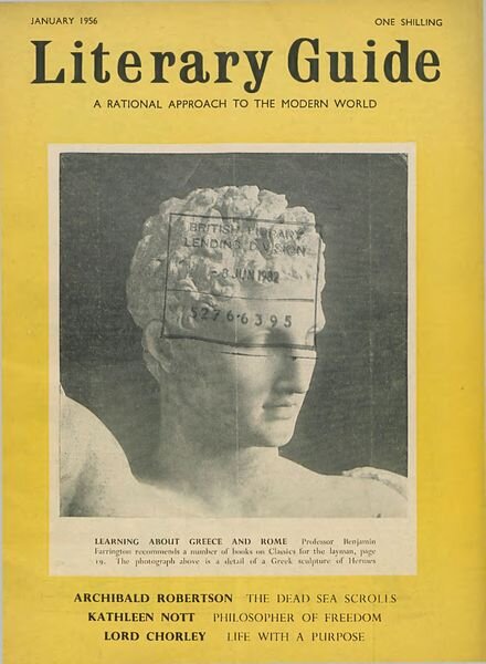 New Humanist – The Literary Guide January 1956 Cover