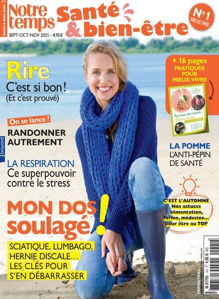 Notre Temps Sante Bien etre – Septembre-Novembre 2021 Cover