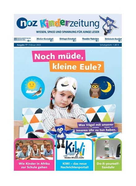 noz Kinderzeitung – Februar 2022 Cover