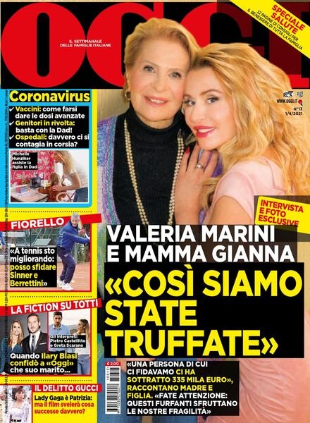 Oggi – 01 aprile 2021 Cover