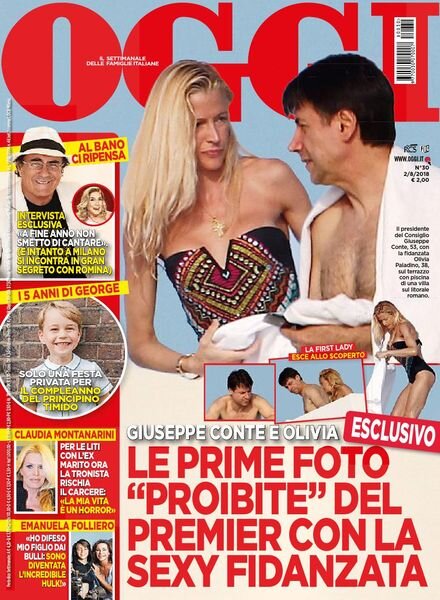 Oggi – 02 agosto 2018 Cover