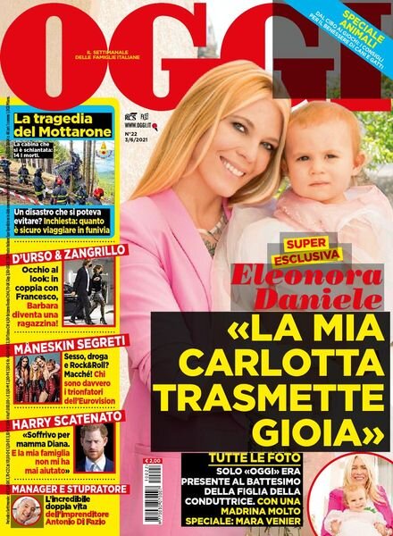 Oggi – 03 giugno 2021 Cover