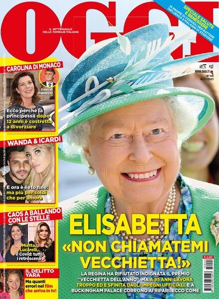 Oggi – 04 novembre 2021 Cover