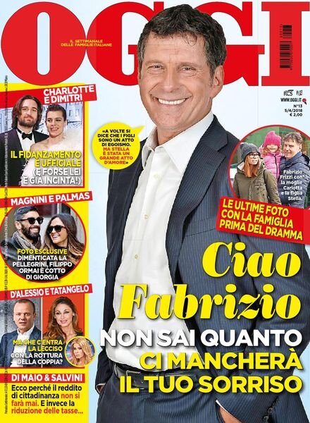 Oggi – 05 aprile 2018 Cover