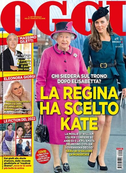 Oggi – 06 gennaio 2022 Cover