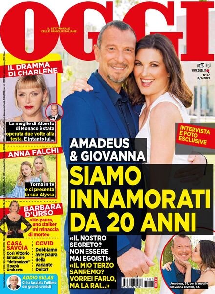 Oggi – 08 luglio 2021 Cover