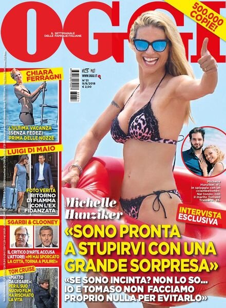 Oggi – 09 agosto 2018 Cover