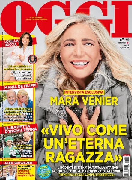 Oggi – 09 dicembre 2021 Cover