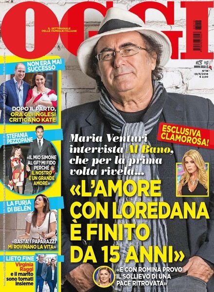 Oggi – 10 maggio 2018 Cover