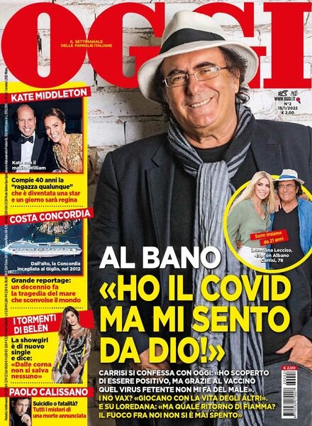 Oggi – 13 gennaio 2022 Cover